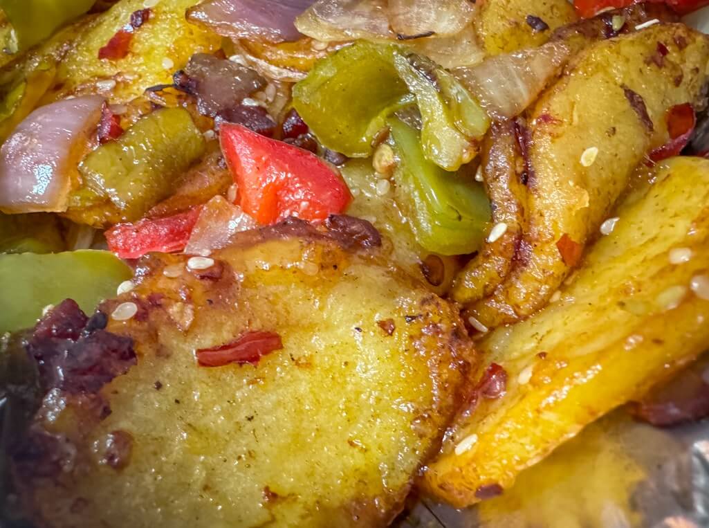 Spicy potatoes from Al Khairy Chinese Restaurant